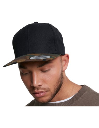 FLE-6089TC-Classic Snapback 2-Tone Camo Cap